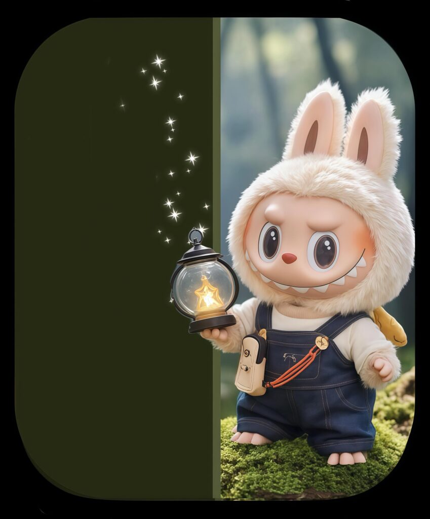 Labubu holding a lantern